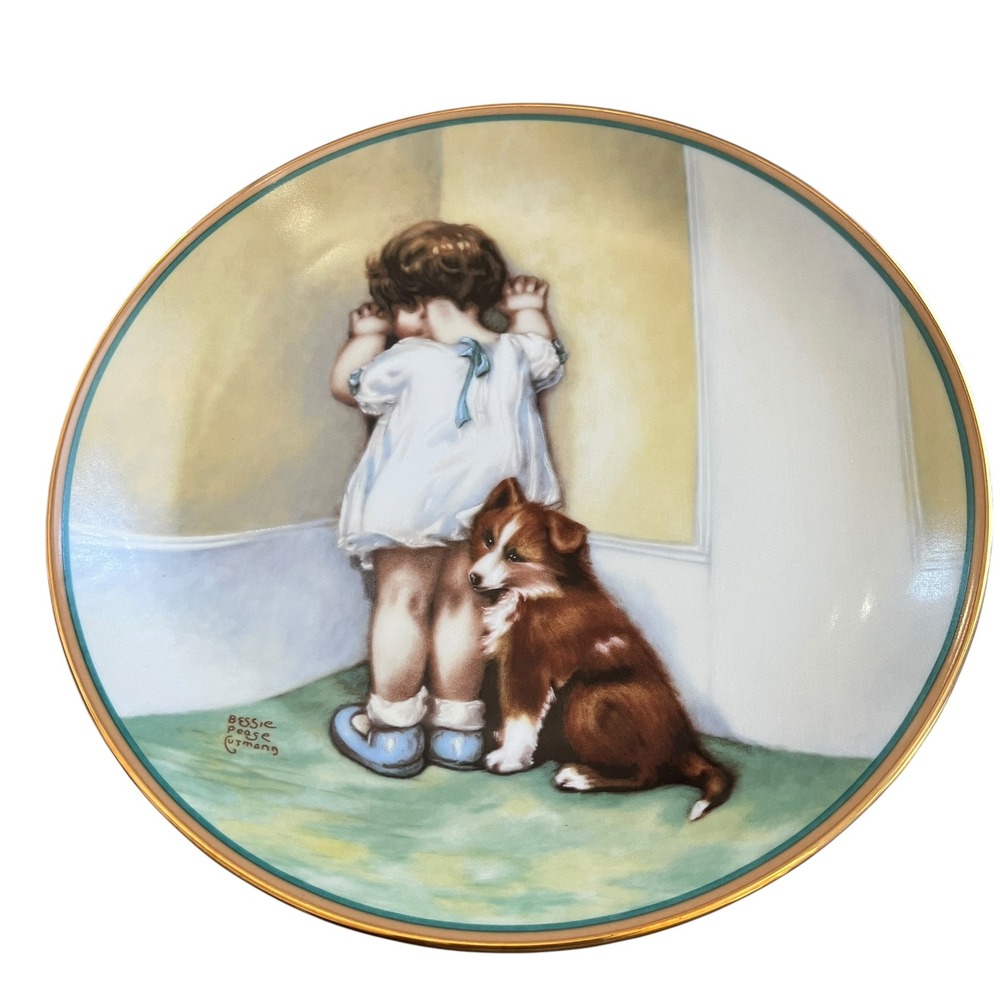 Hamilton Collection Bessie Pease Gutmann In Disgrace Plate 1985 First Issue COA
